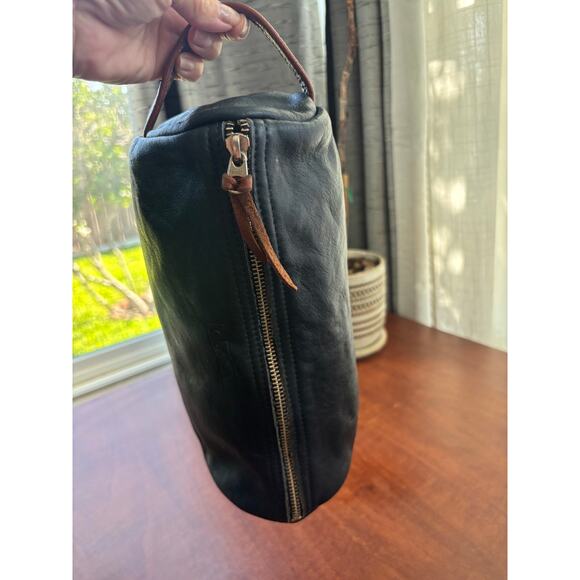 Pre-owned Garrett Leather Toiletry bag (dark blue) - Picture 9 of 9